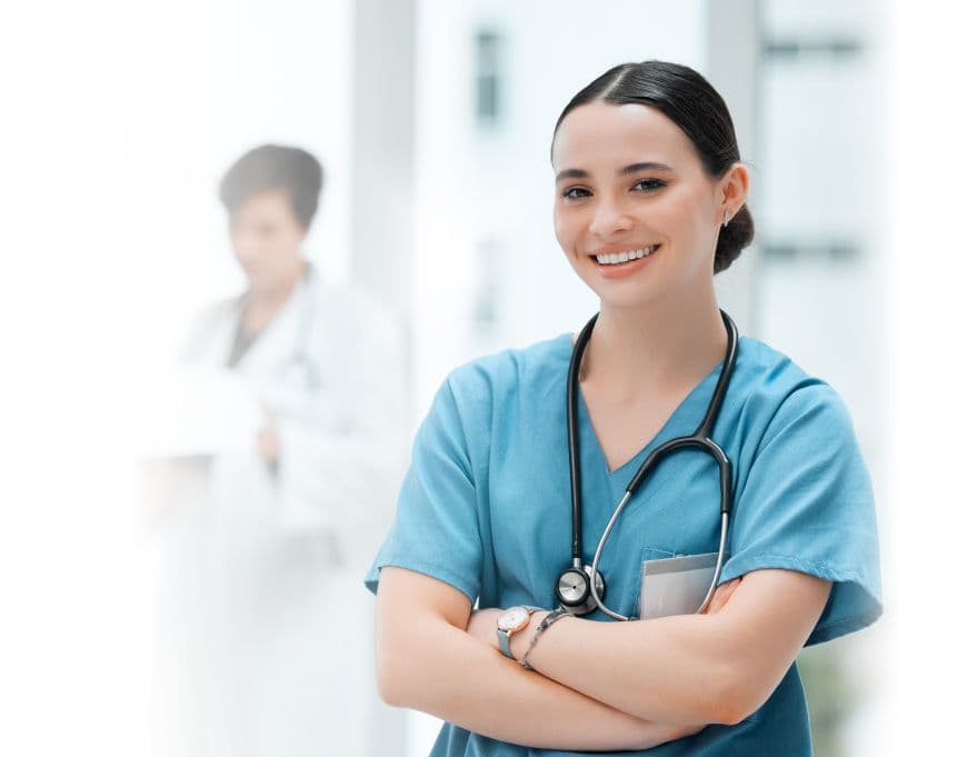 Profesional sanitario en entorno clínico